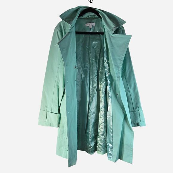 New York & Company trench coat Mint green new size xl - Picture 3 of 8